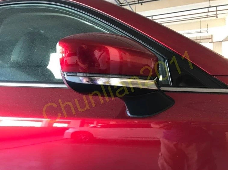 Side Door Mirror Bottom Stripe Cover Trim for Mazda CX-5 (2017-2021) 2 x PCS
