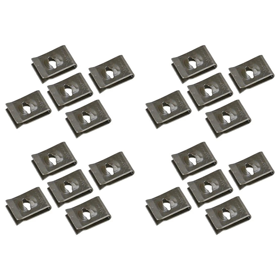 20 x Car Bumper Inner Fender Wheel U-Type Groove Clips for Universal Models