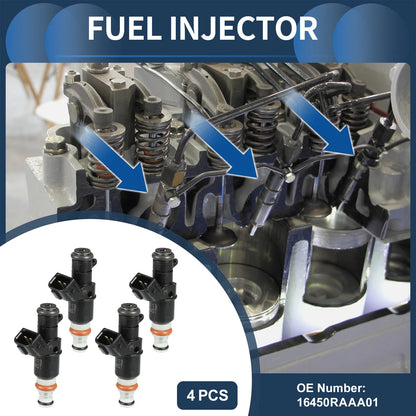 Fuel Injector  for Honda Accord (2003-2007) 2.4L 3.0L Black