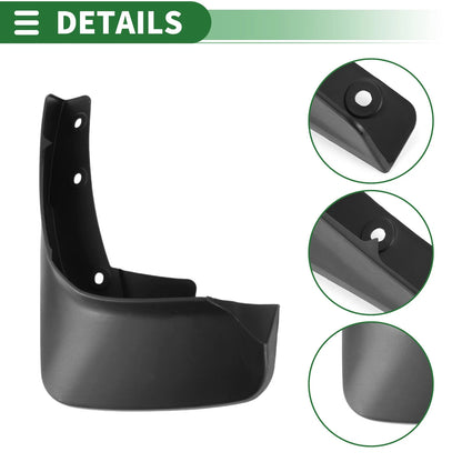 Mud Flaps Splash Guards for Ford Edge SE SEL (2019-2020) with Mount Accessories