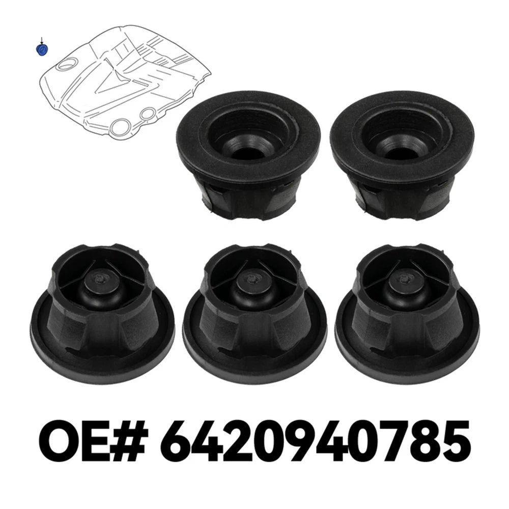 5 x Engine Cover Grommet Buffer Trim for Benz W204 W212 W461 W164 W221