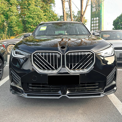 2 x Carbon Look Front Bumper Side Vent Trim for BMW X3 G45 (2025)