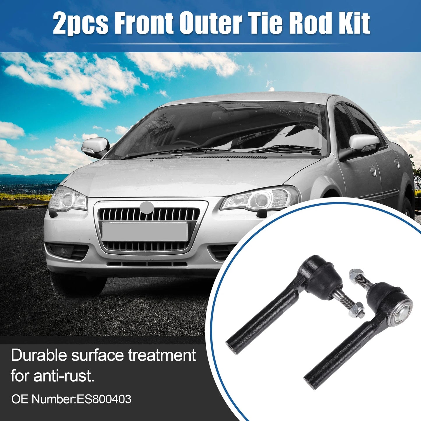 Front Outer Tie Rod End Links for Chrysler Town & Country