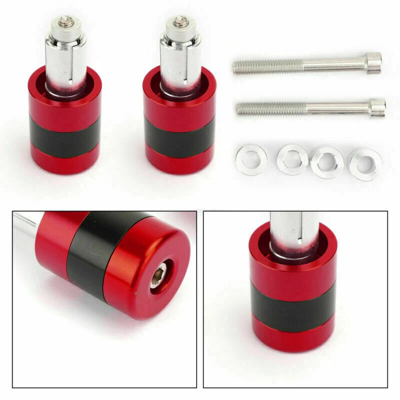 22mm Aluminum Red Motorcycle Handlebar Weights for F1 F2