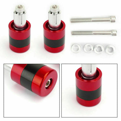 22mm Aluminum Red Motorcycle Handlebar Weights for F1 F2