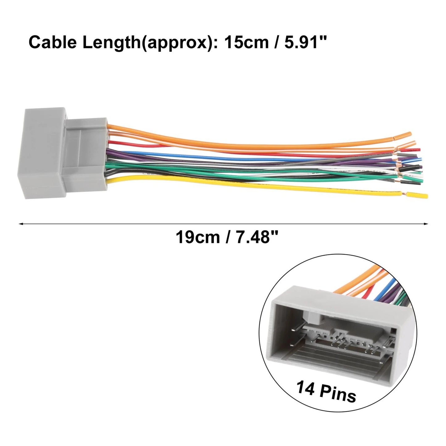 Car CD Player Wiring Harness for Honda City, Crider, Accord, CR-V (2003-2023)