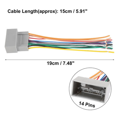 Car CD Player Wiring Harness for Honda City, Crider, Accord, CR-V (2003-2023)