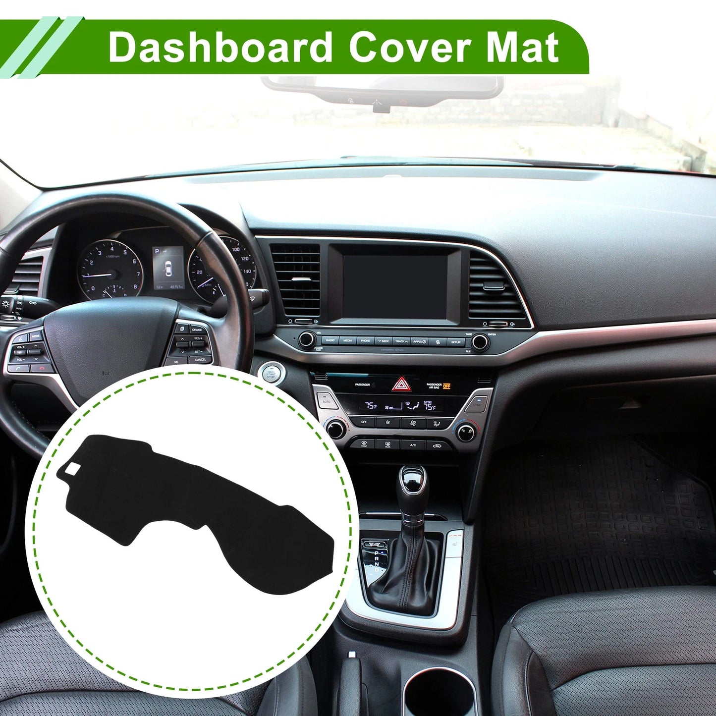 Dashboard Cover Black for Nissan Bluebird Sylphy G11 (2005-2012) 1 Pcs