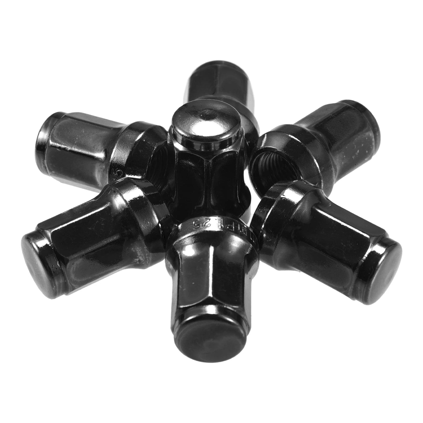 1 Set M12x1.25 Car Wheel Hub Lug Nuts for Honda, Chevy, Nissan Black