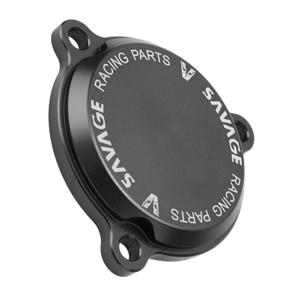 Engine Oil Filter Cover Cap Black for KAWASAKI KLX 140 140L 2018-2023