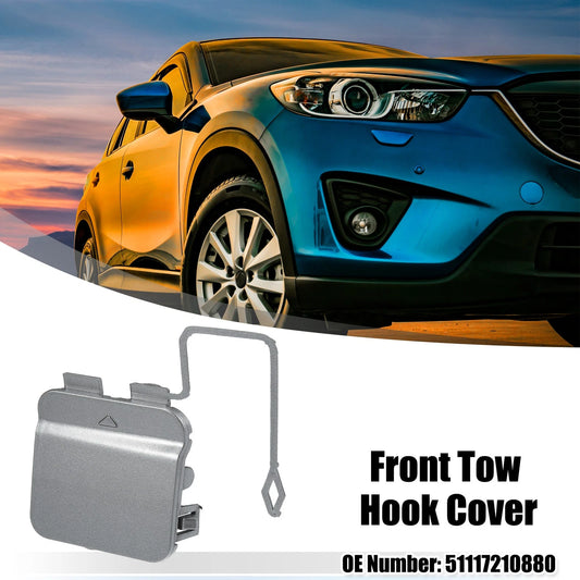 1x Front Bumper Tow Hook Cover for BMW 7 Series F01/F02 Gray