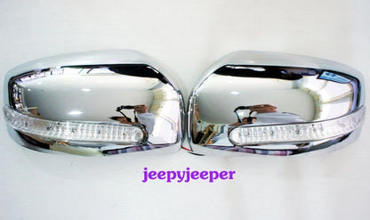 Chrome Mirror Cover LED for Mitsubishi Mirage A05A Space Star (2012-2013)