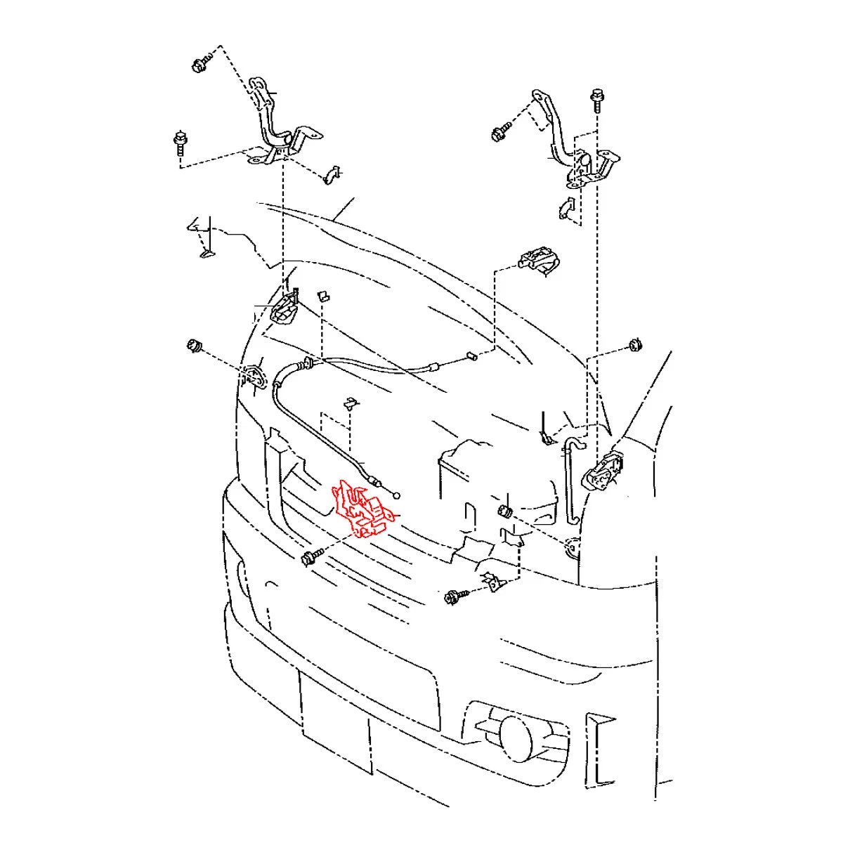 Bonnet  Lock Latch for Toyota Hiace Commuter 2005-2019