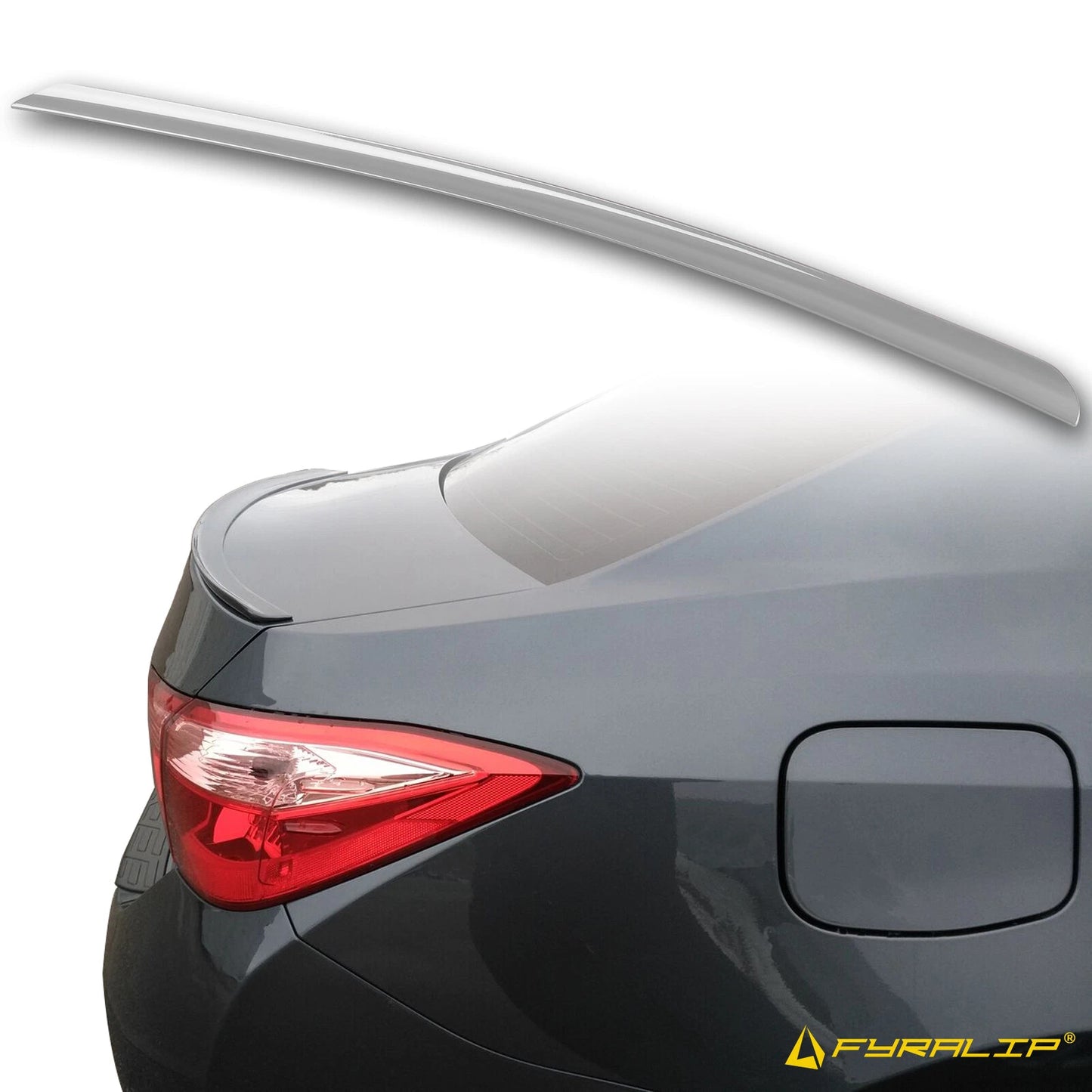 Silver Boot Lip Spoiler for Toyota Corolla E170 (2013-2019)