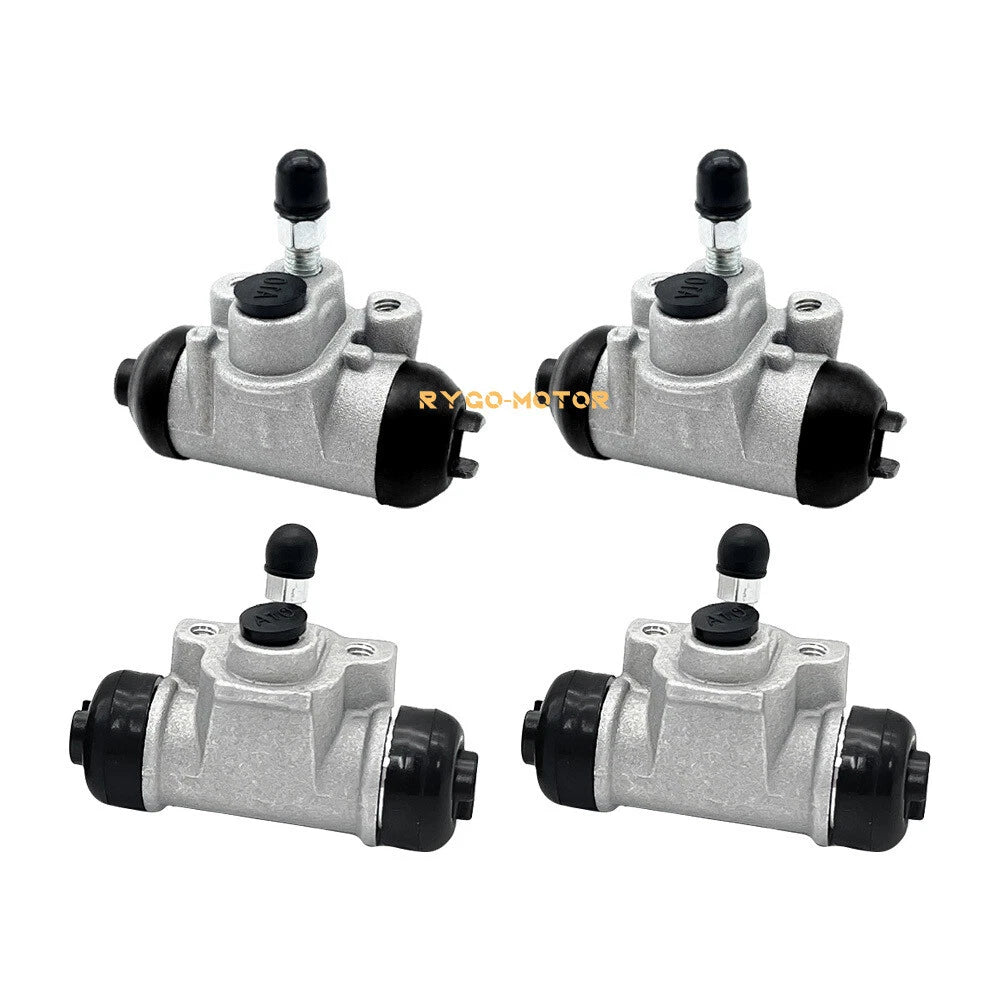 2 x Front & Rear Brake Wheel Cylinders w/Shoes for Kawasaki Mule 500 520 550