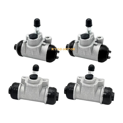 2 x Front & Rear Brake Wheel Cylinders w/Shoes for Kawasaki Mule 500 520 550