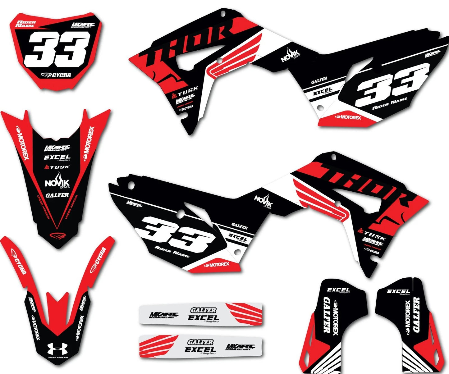 Sticker Kit for Honda CRF 250 Graphics (2018-2020)