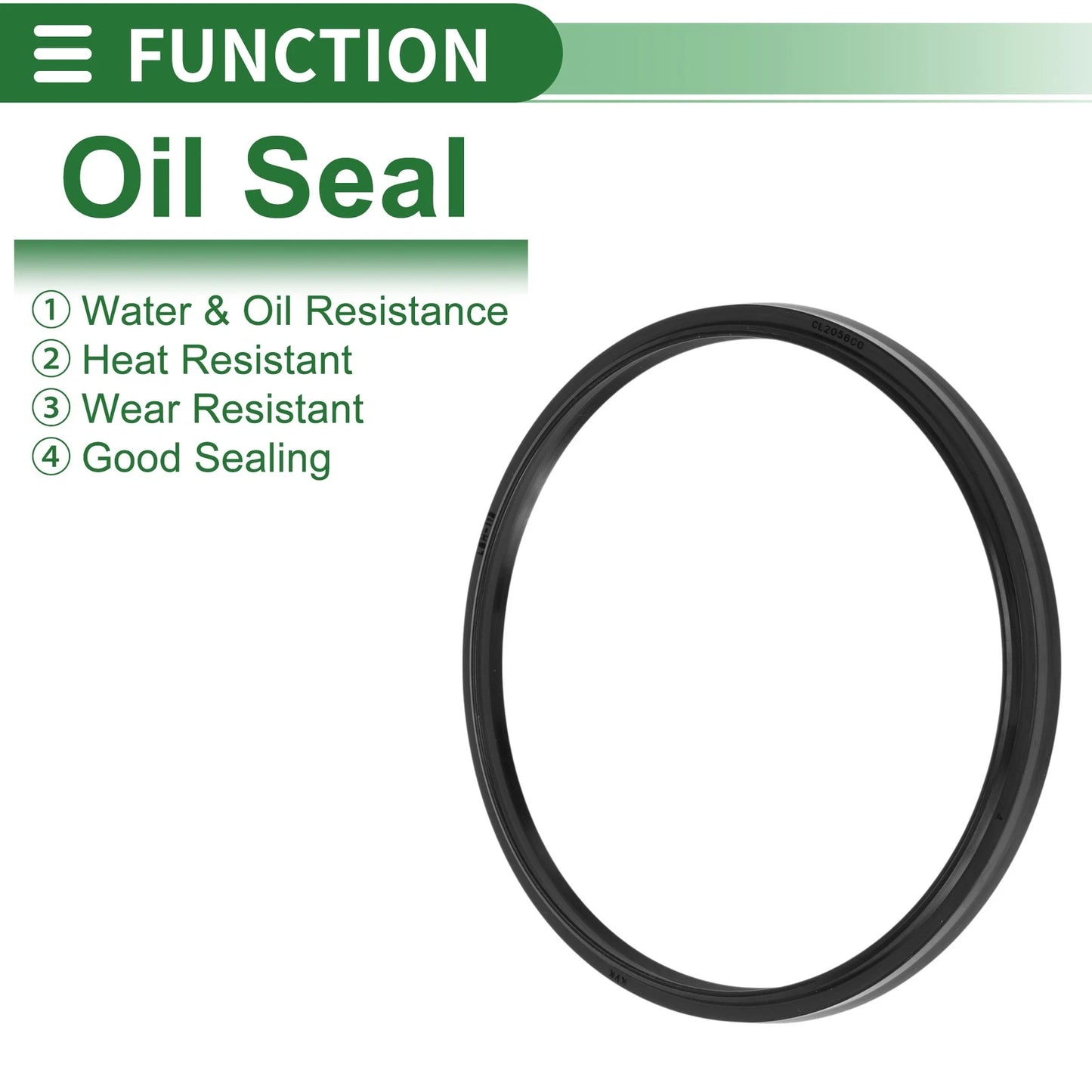 Oil Seal / 112x122x6mm / Seal Ring Rotary Shaft Seal NBR Black 5 Pcs for Make Model
