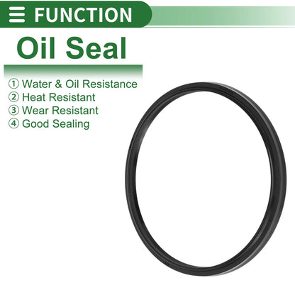 Oil Seal / 112x122x6mm / Seal Ring Rotary Shaft Seal NBR Black 5 Pcs for Make Model