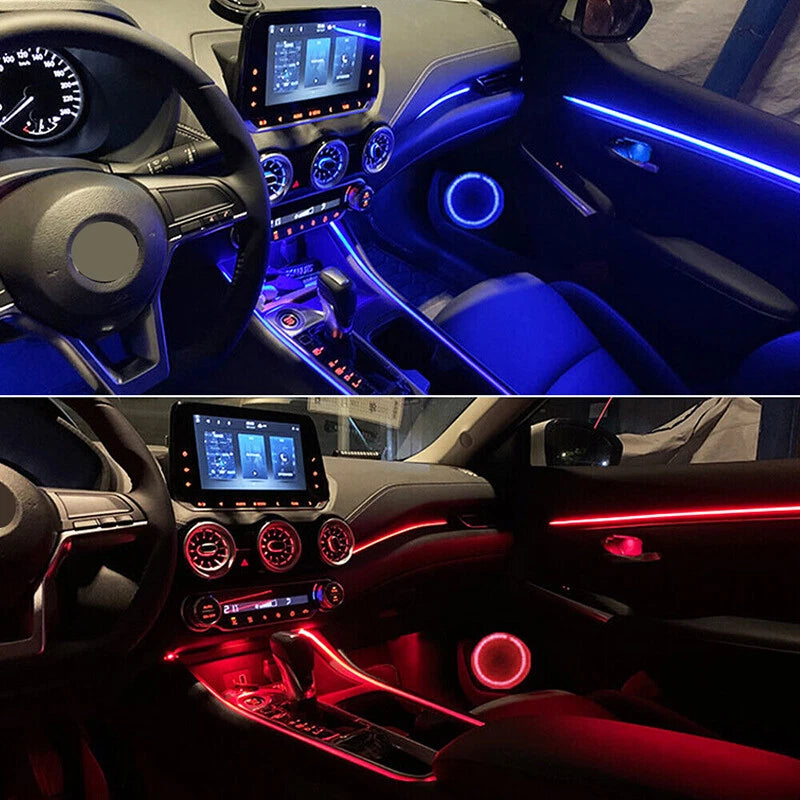 RGB Light Strip Interior Atmosphere Neon Lamp for Cars with Remote Control