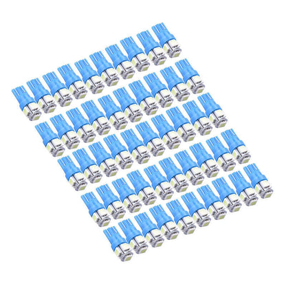 50pc Ice Blue T10 5050 5SMD LED Dome Map Lights