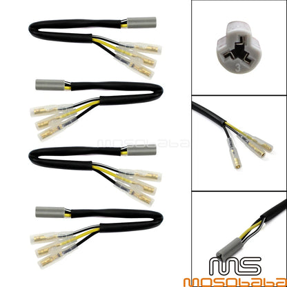 4x Turn Signal Light Adapters for Suzuki GSX1300R Hayabusa (1999-2007)