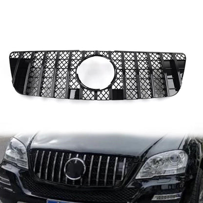 GTR Style Front Bumper Hood Diamond Grille for Benz ML Class W164 (2009-2012)