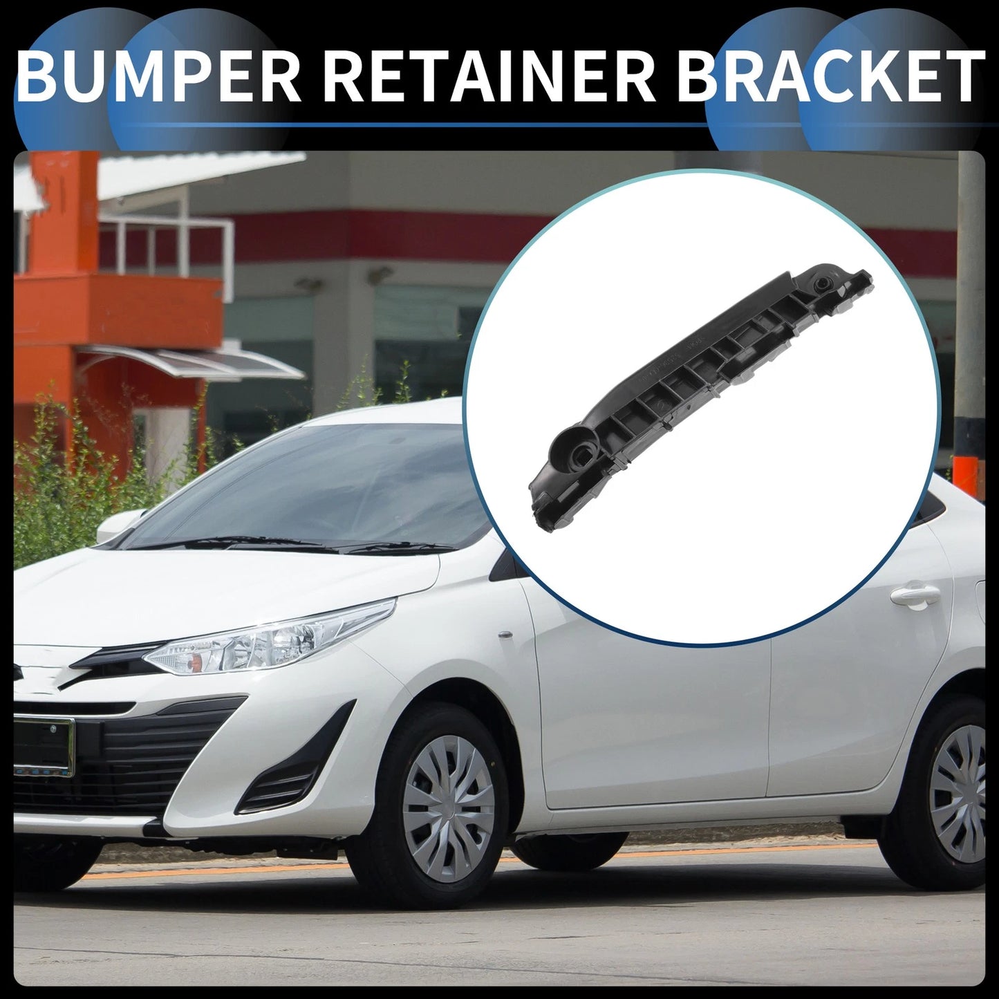Left Front Bumper Retainer Bracket for Toyota Yaris (2006-2009)