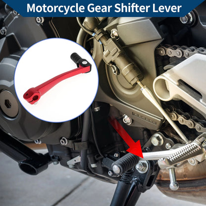 Folding Motorcycle Gear Shifter Lever Red Black Head for Bosuer 125