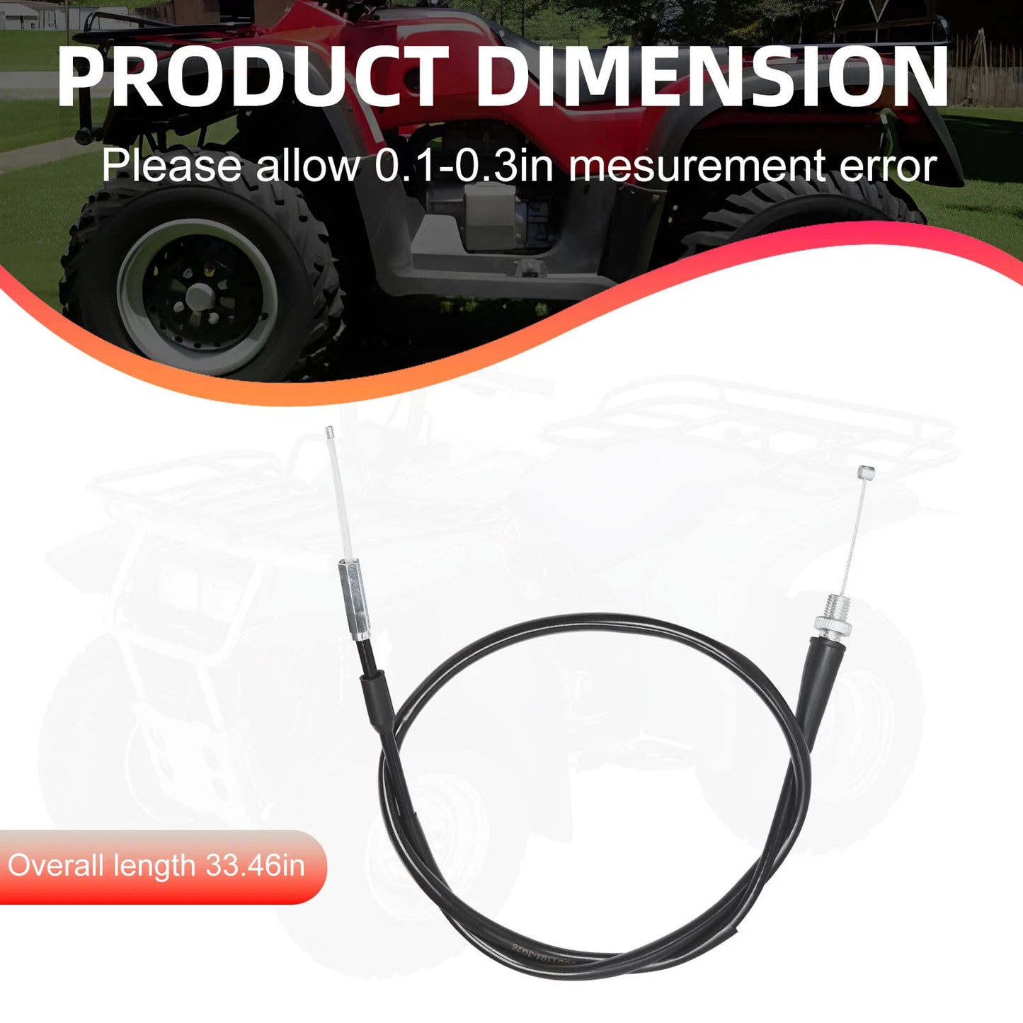 Throttle Cable for Yamaha Warrior YFM350 1993-2004