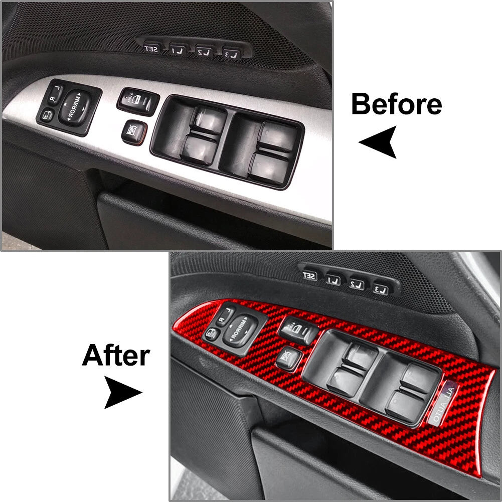 Carbon Fiber Window Lift Switch Panel Cover for Lexus IS250 IS350 (06-13)