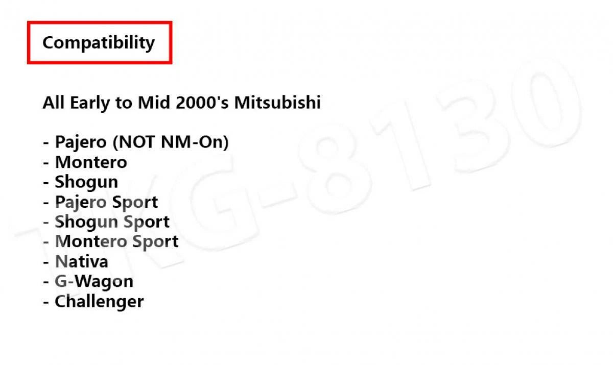 Shifter Bush for Mitsubishi Pajero/Shogun (2000-2006)