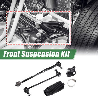 10 x Front Suspension Kit Tie Rod Ends & Sway Bar Links for Toyota Corolla (2003-2008)