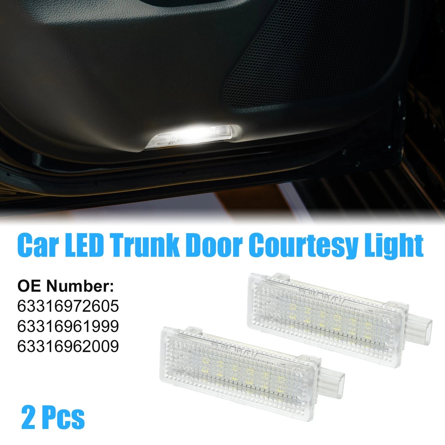 Trunk Light Courtesy Footwell Boot Lamp for BMW X3 (11-17) and BMW X5 (07-13)