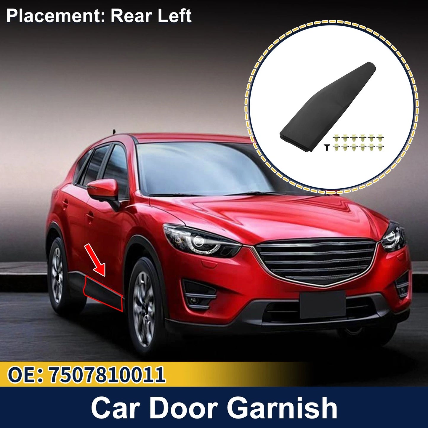 Lower Door Trim Garnish for Toyota C-HR (2017-2023)