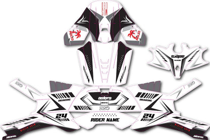 Custom Helmet Graphics Decals for Alpinestars SM 5 XXL Jungle Style
