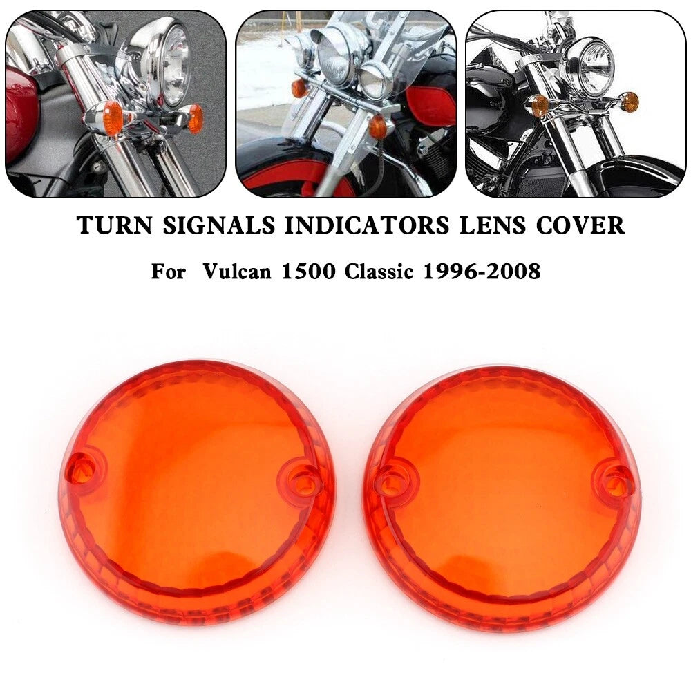 Turn Signal Lens Cover for Yamaha Kawasaki Vulcan 1500 VN (1996-2008)
