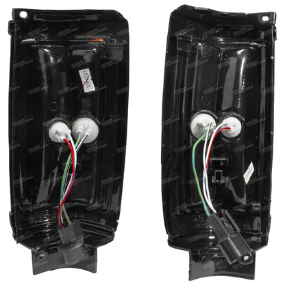 LH+RH Black Corner Lights Pair for Mitsubishi Triton ME MF MG MH MJ(1986-1996)