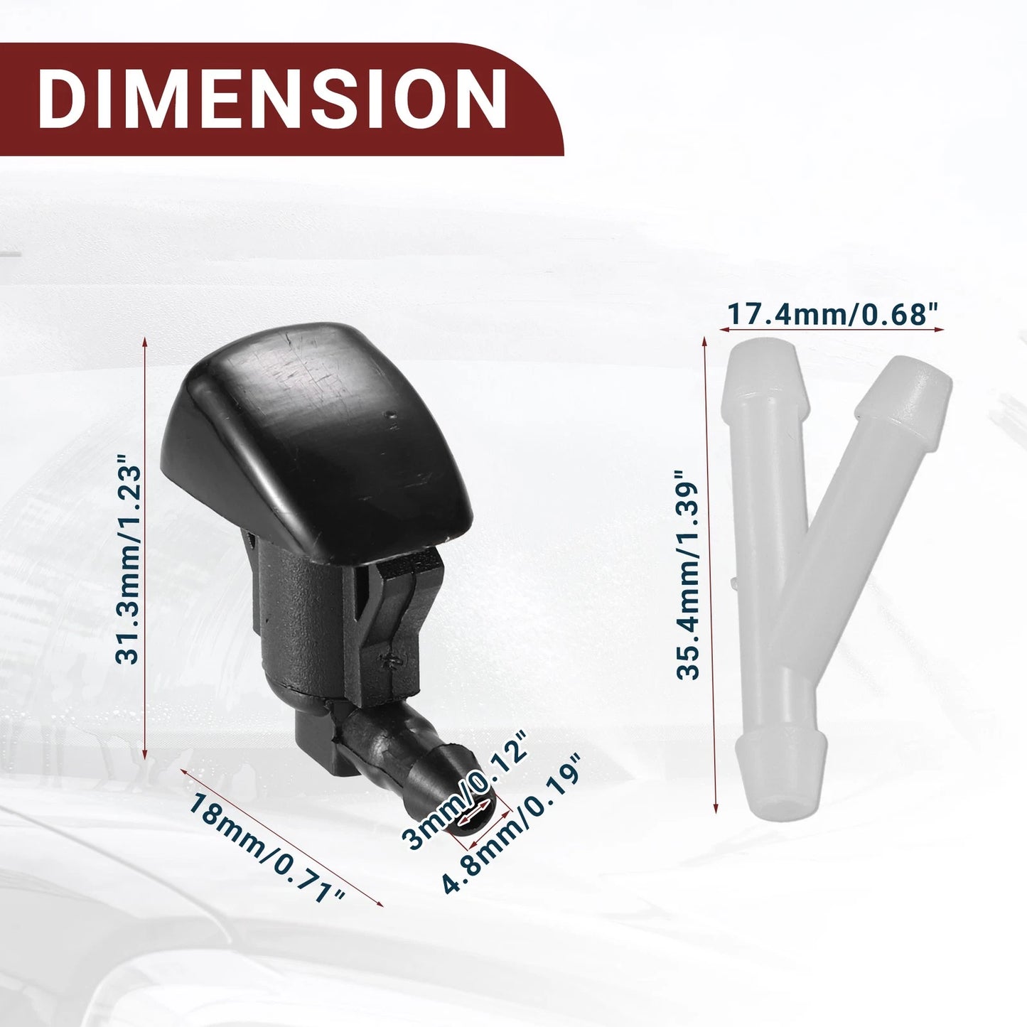 Windshield Washer Nozzle Set for Toyota Sienna (2004-2010)