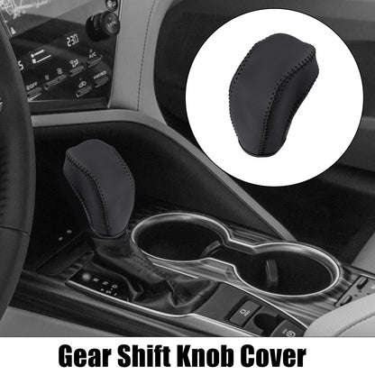 Black Faux Leather Gear Shift Knob Cover for Toyota Highlander (2001-2023)
