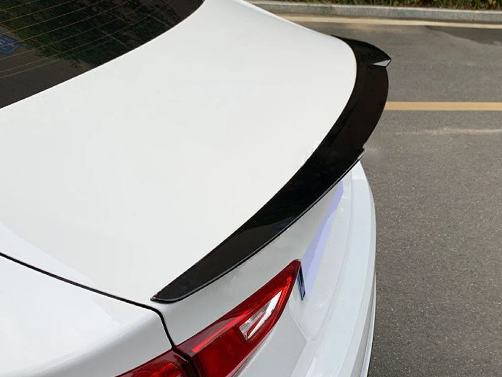 M4 Style Rear Spoiler Wing Lip Glossy Black for Chevy Malibu (2016-2024)
