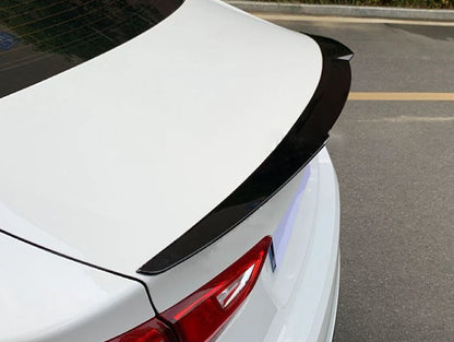 M4 Style Rear Spoiler Wing Lip Glossy Black for Chevy Malibu (2016-2024)