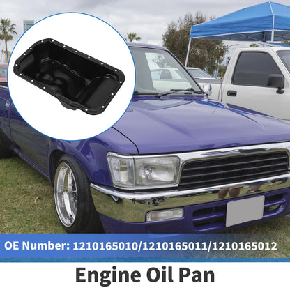 Engine Oil Pan for Toyota Hilux (1988-1997) - Steel Black