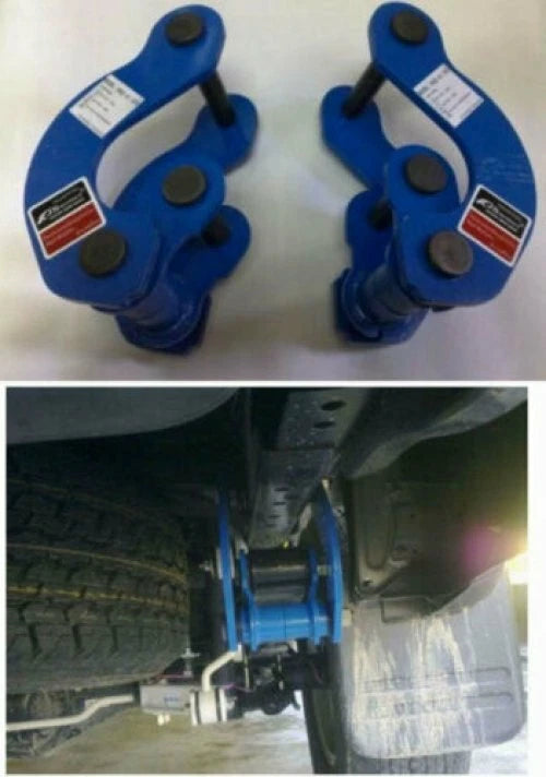 2 x Extended 2" Rear Comfort Shackles for Isuzu D-Max (2012-2020)