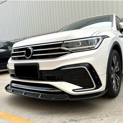 Front Bumper Spoiler Lip Kit for VW Tiguan R Line (2021-2023)