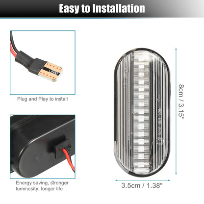 LED Side Marker Turn Signal Lights  Yellow for Ford (2004-2008)