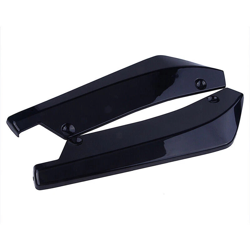 Gloss Black Car Body Side Skirt Diffuser Winglet