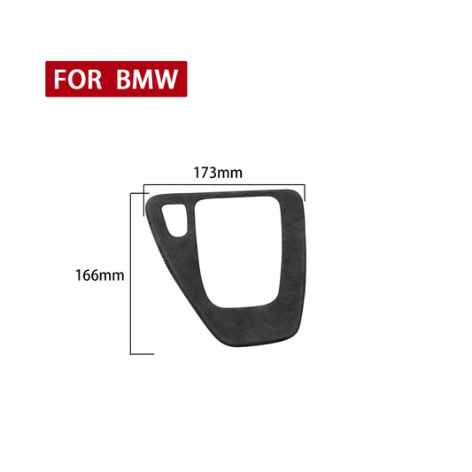 1pc Black Leather Gear Shift Trim for BMW 3 Series E90 E92 E93 (2005-2012)