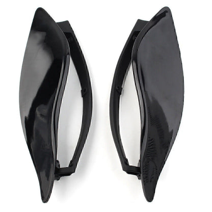 Black Adjustable Fairing Air Deflectors for Harley Batwing Street Glide