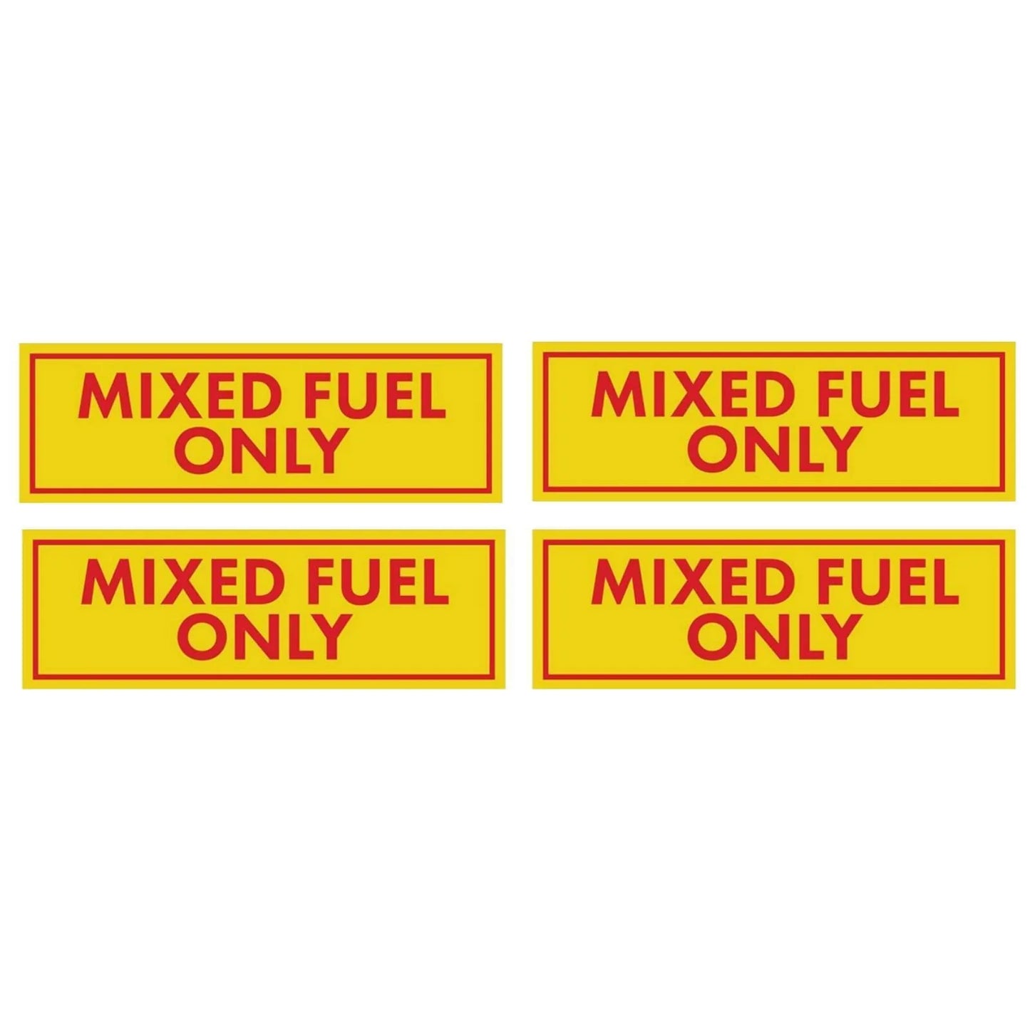 6-inch Mixed Fuel Only Vinyl Decal/Sticker for Truck Gasoline Oil